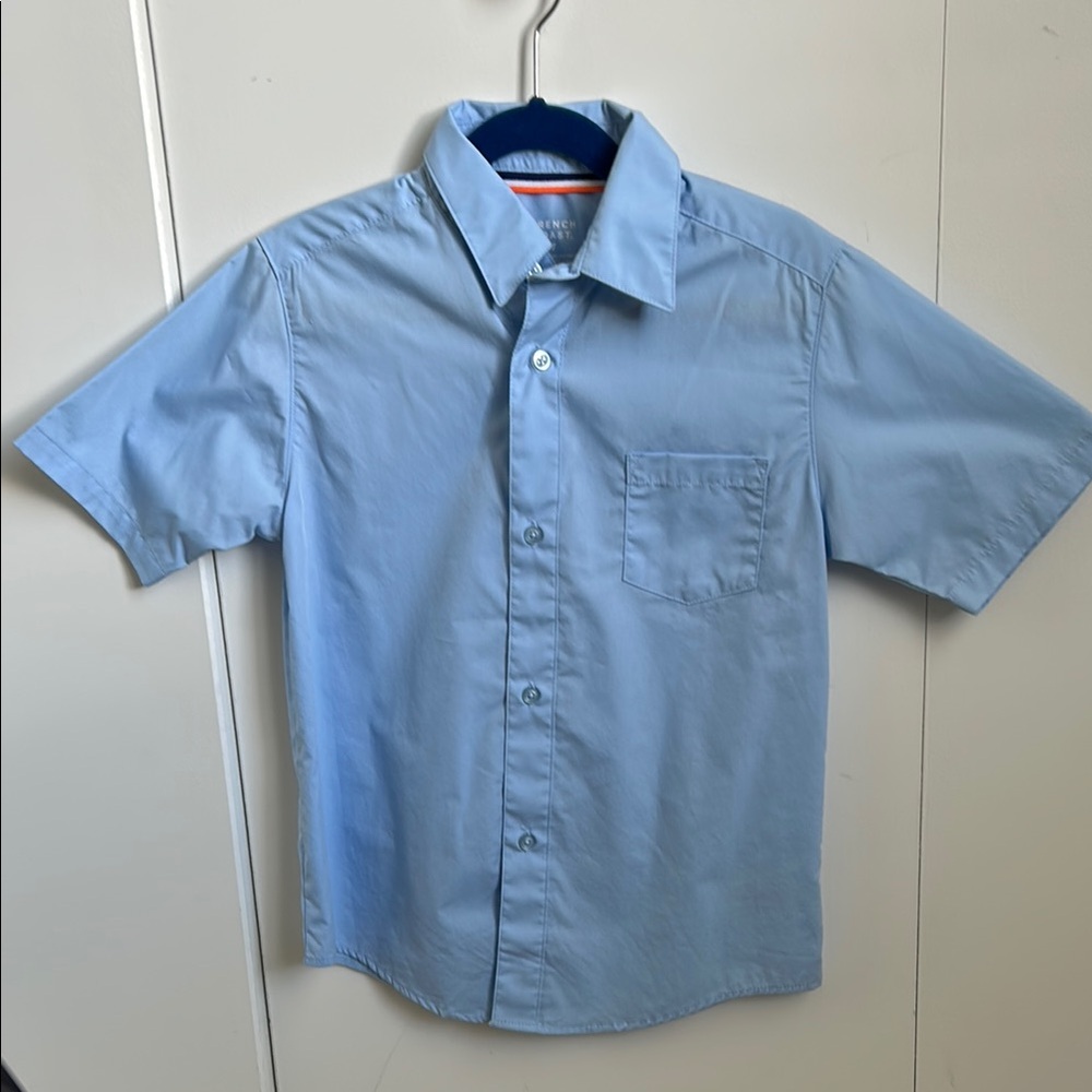 Light Blue Kids button up uniform shirt NWOT